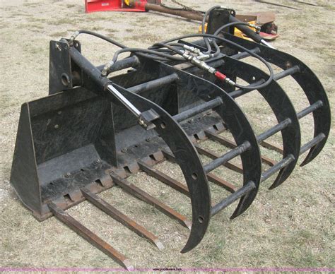 grapple forks for skid steer|skid steer grapple cylinder.